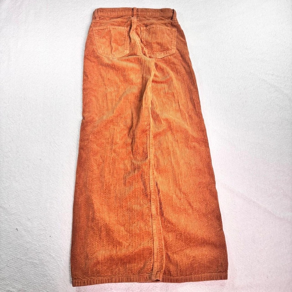 Arizona Jean Co Corduroy Wide Leg Pants Size 0 Orange Retro - Picture 7 of 8